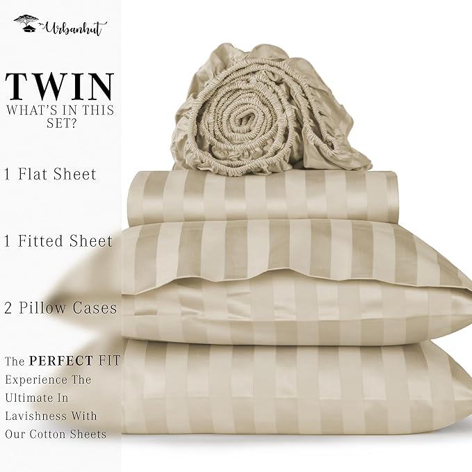Bed Sheet Set - Twin - 16 in Deep Pocket - 4 Piece