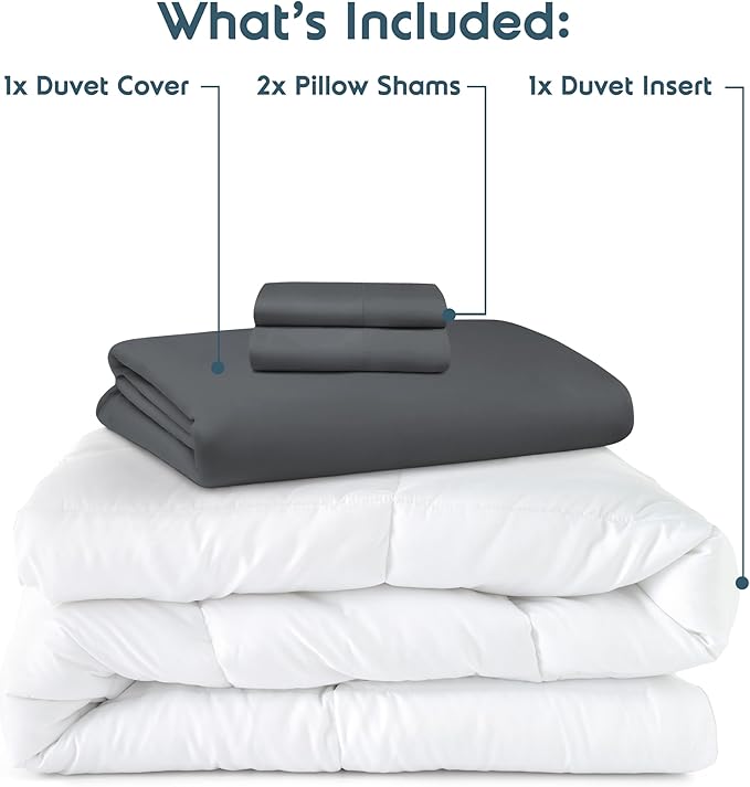 Down Alternative Duvet Cover Set - Full - 4 Piece