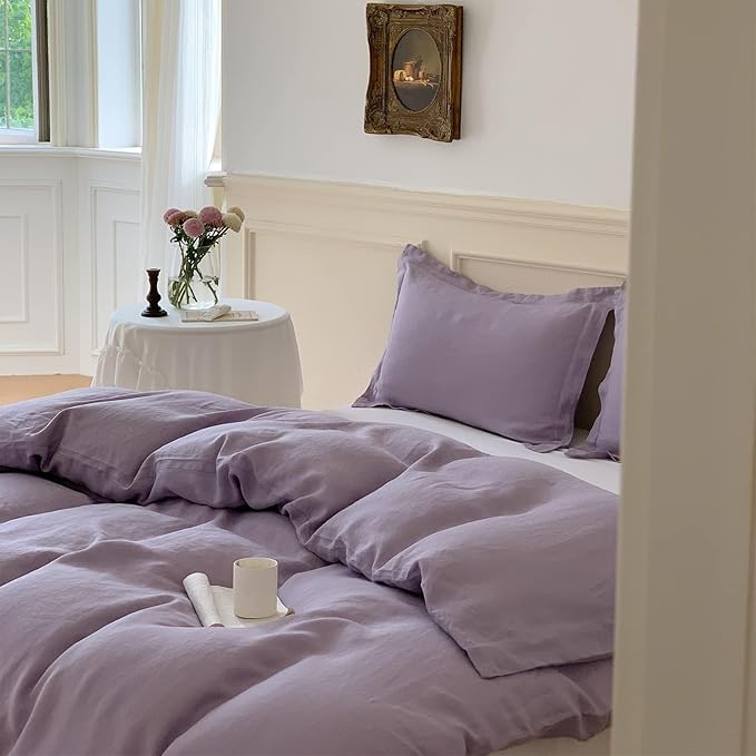 Linen Duvet Cover Set - Twin