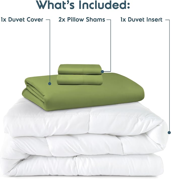 Down Alternative Duvet Cover Set - Queen - 4 Piece