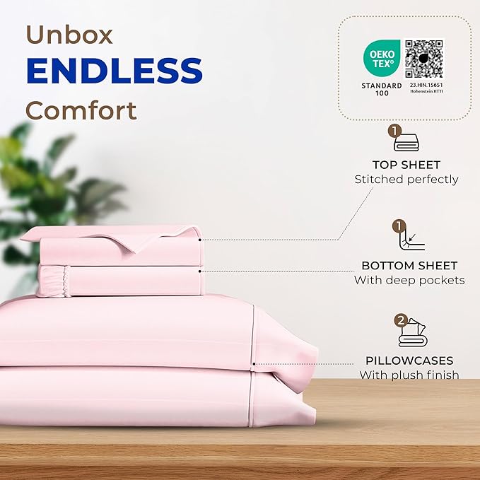 Cooling Bed Sheet Set - California King - 4 Piece
