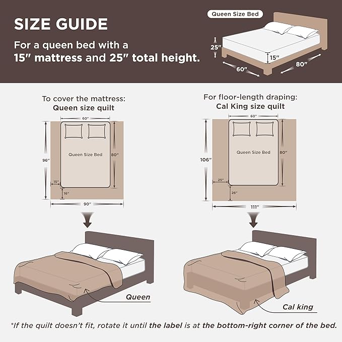 Microfiber Quilt Set - King - 3 Piece