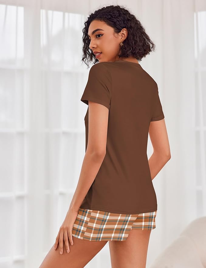 Women's Pajama Set - Short Sleeve - 2 Piece