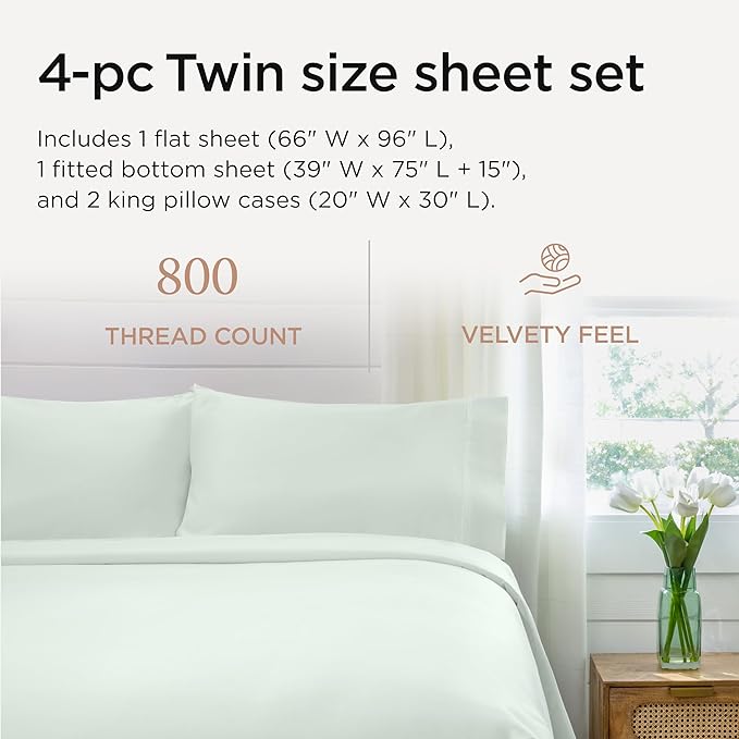 Cooling Bed Sheet Set - Twin - 3 Piece