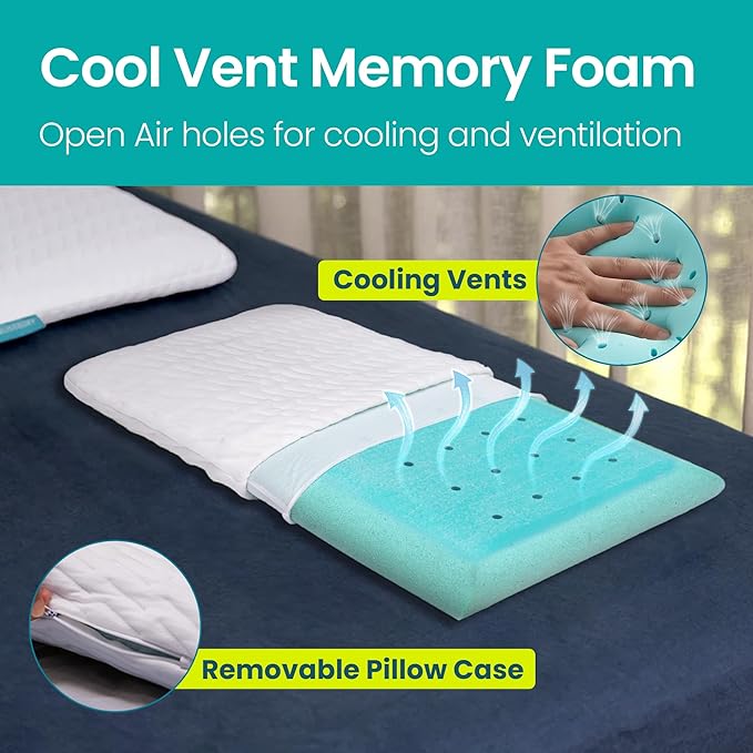 Memory Foam Cooling Bed Pillow