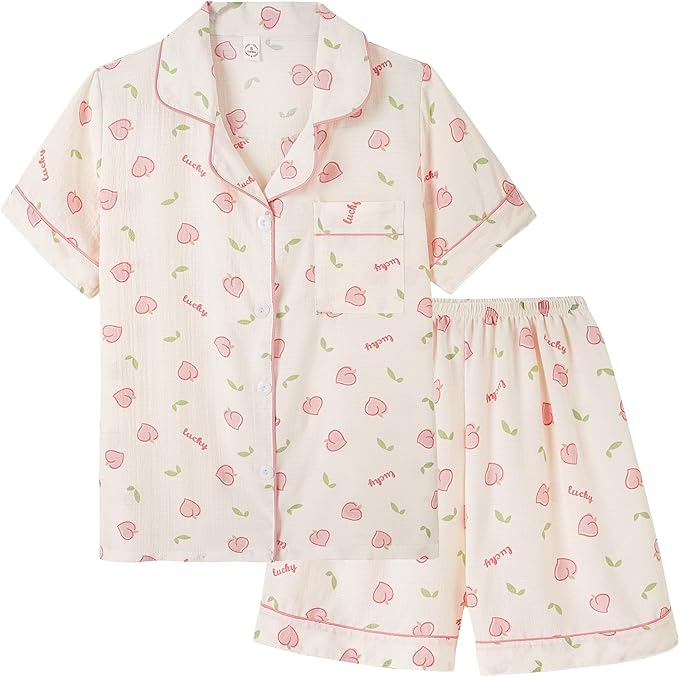 Shorts Pajama Set - Short Sleeve - 2 Piece