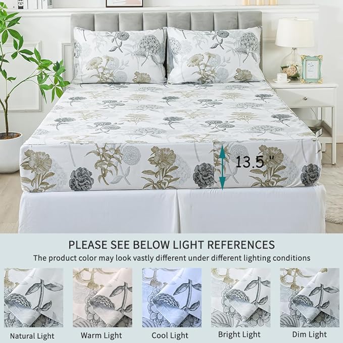 Bed Sheet Set - Twin XL - 4 Piece