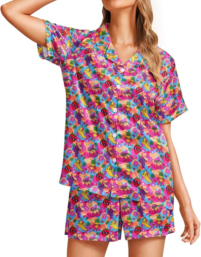 Women's Pajama Set - Short Sleeve - 2 Piece