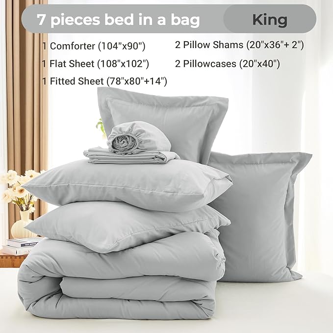 Comforter Set - King - 7 Piece