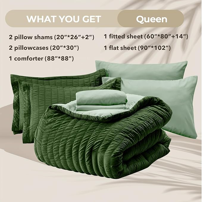 Comforter Set - Queen - 7 Piece