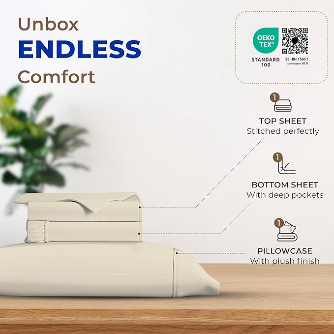 Cooling Bed Sheet Set - Twin XL - 3 Piece