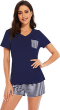Bamboo Cooling Shorts Pajama Set - Short Sleeve - 2 Piece