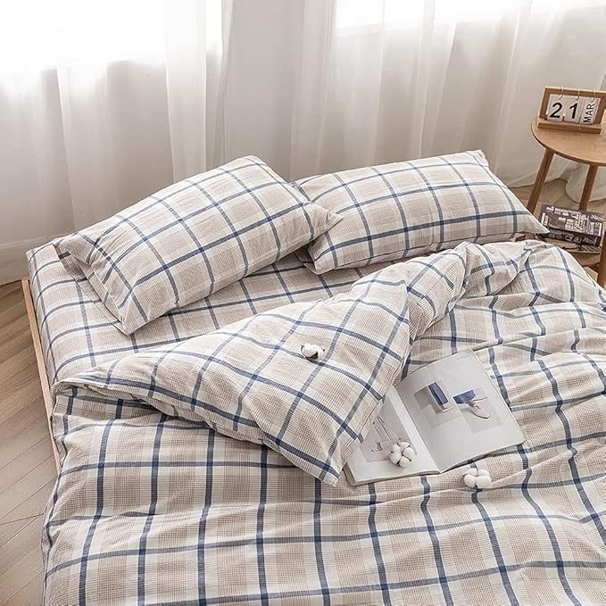 Linen Duvet Cover Set - California King - 3 Piece