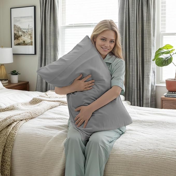 Bamboo Cooling Pillowcase Set - King - 20 x 40 in - 2 Pack - 2 Piece