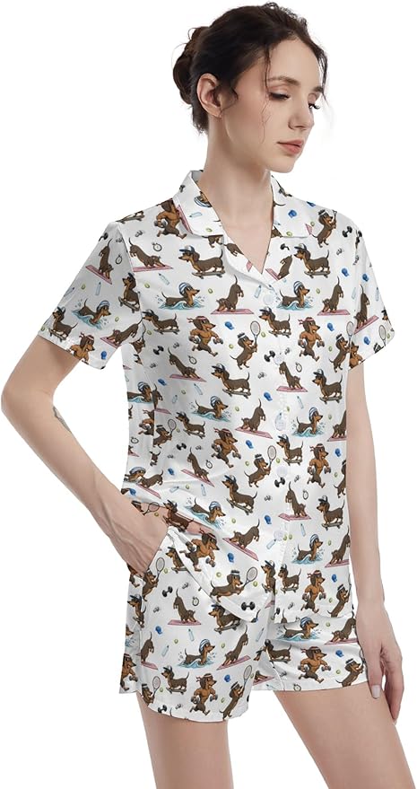 Women's Pajama Set - Short Sleeve - 2 Piece
