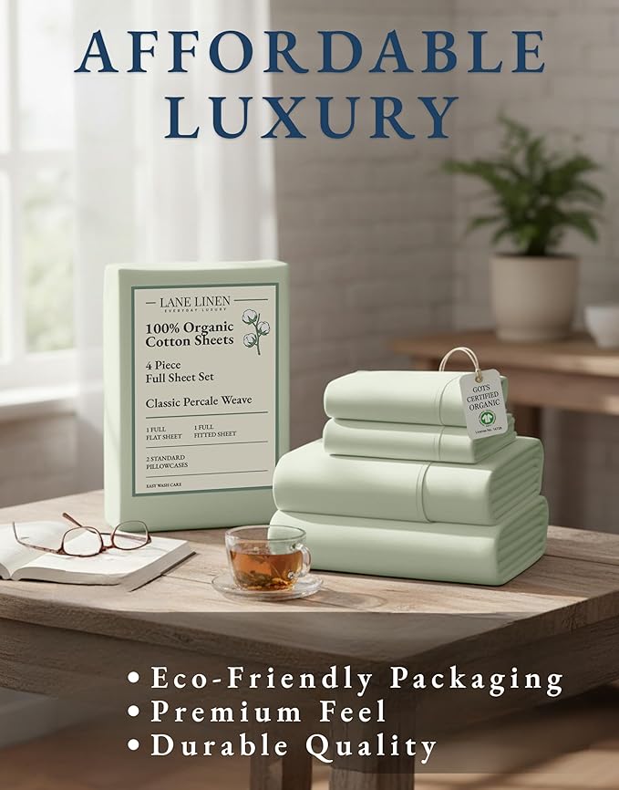 Linen Bed Sheet Set - Full - 4 Piece