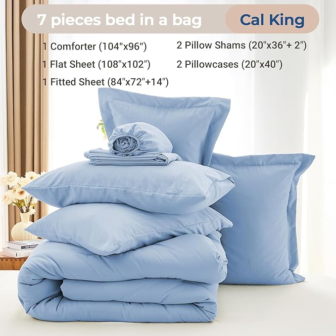 Comforter Set - California King - 7 Piece