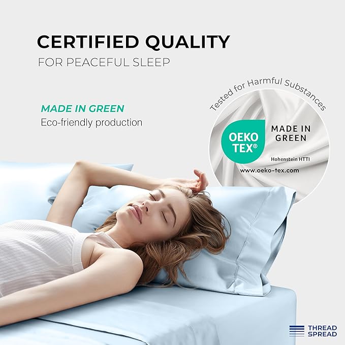 Cooling Bed Sheet Set - King - 17 in Deep Pocket - 4 Piece