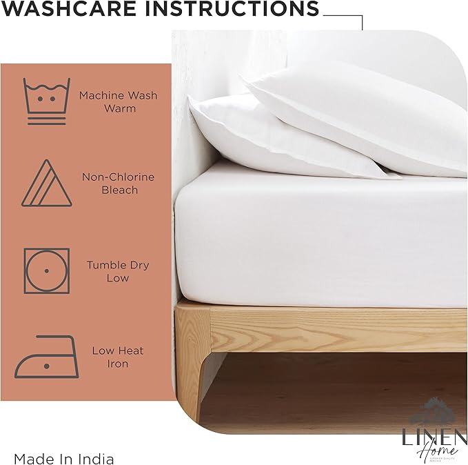 100% Cotton Pillowcase Set - King - 2 Piece
