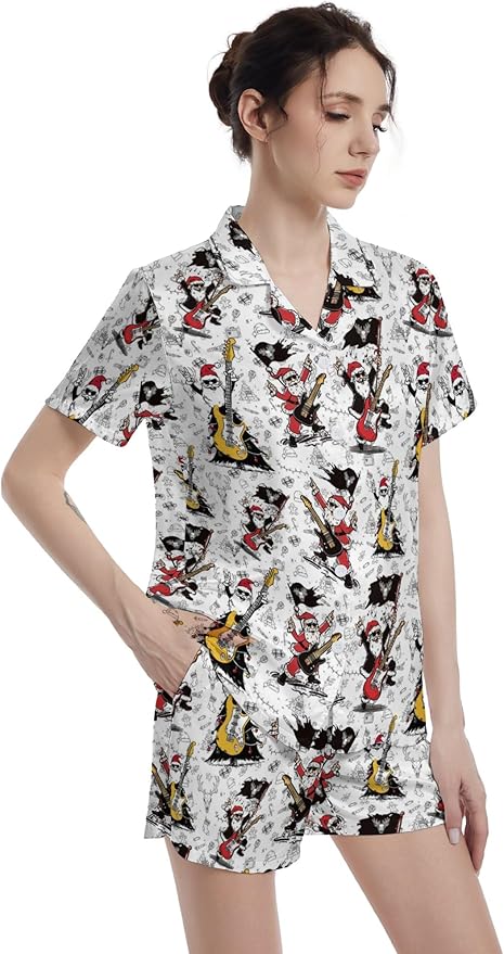 Women's Pajama Set - Short Sleeve - 2 Piece