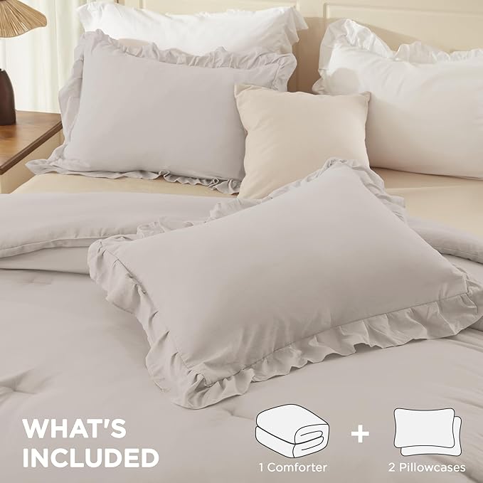 Linen Comforter Set - California King - 104 x 96 in - 3 Piece