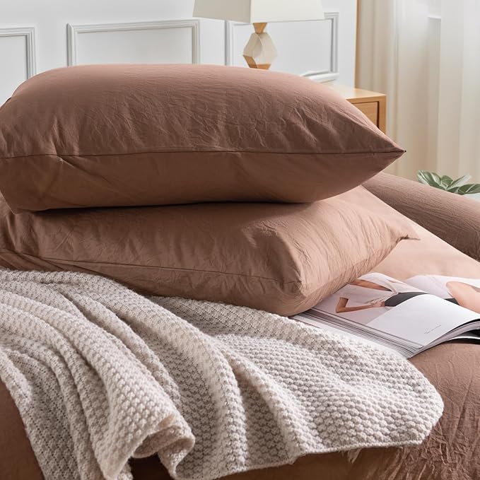 Linen Duvet Cover Set - King - 3 Piece