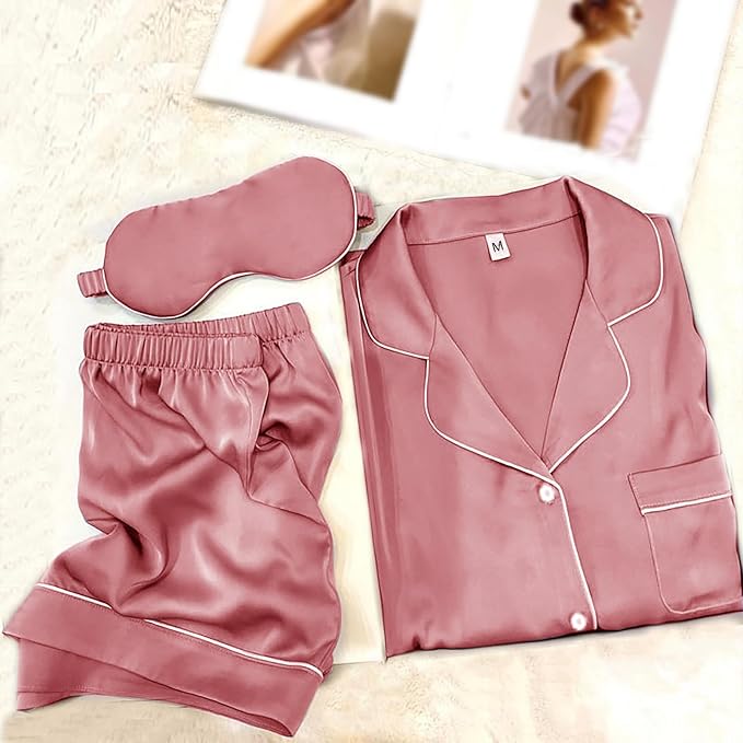 Satin Pajama Set - 2 Piece