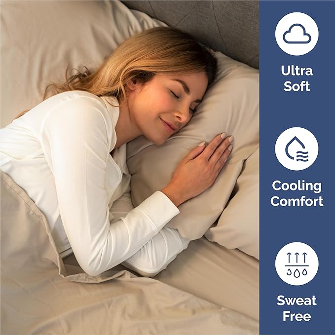 Cooling Bed Sheet Set - Split King - 5 Piece