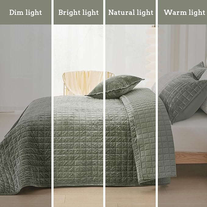 Velvet Comforter Set - King - 3 Piece