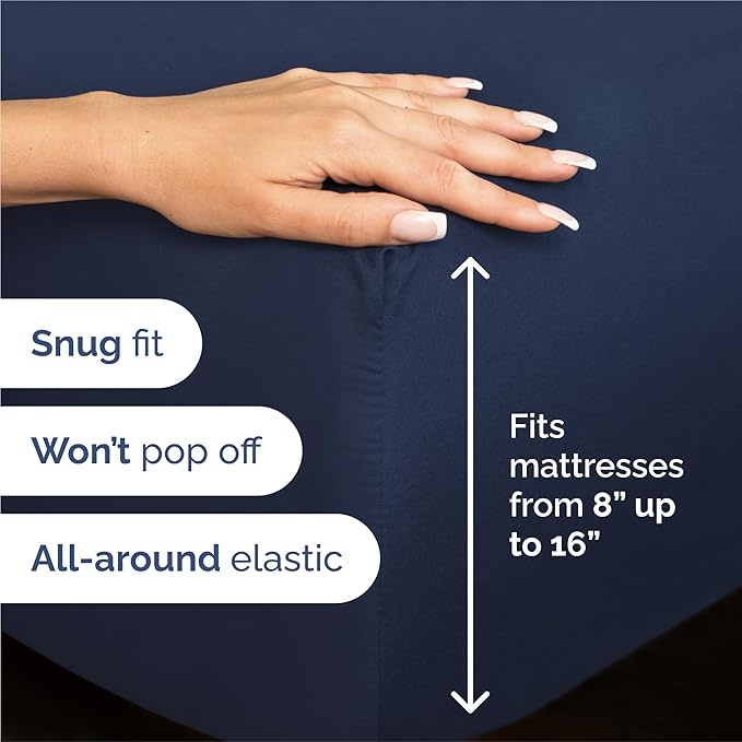 Cooling Bed Sheet Set - Split King - 7 Piece
