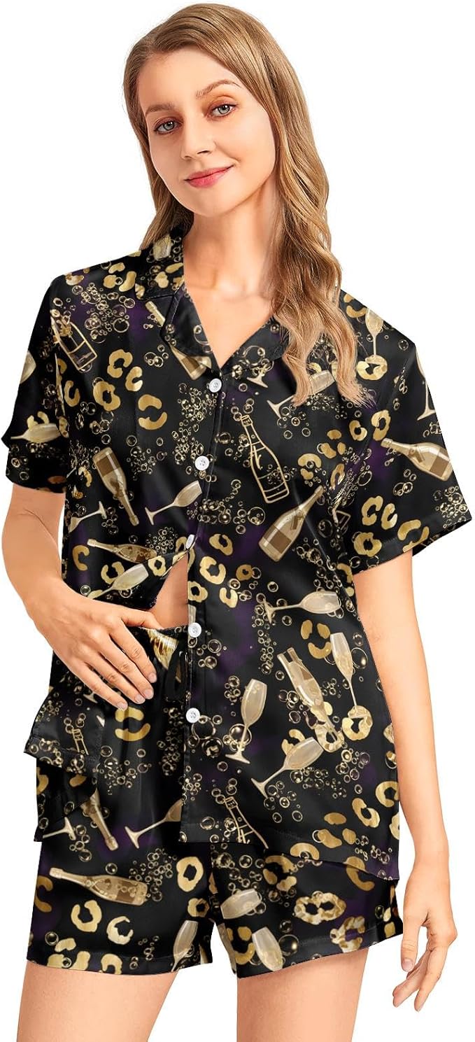 Women's Pajama Set - Short Sleeve - 2 Piece
