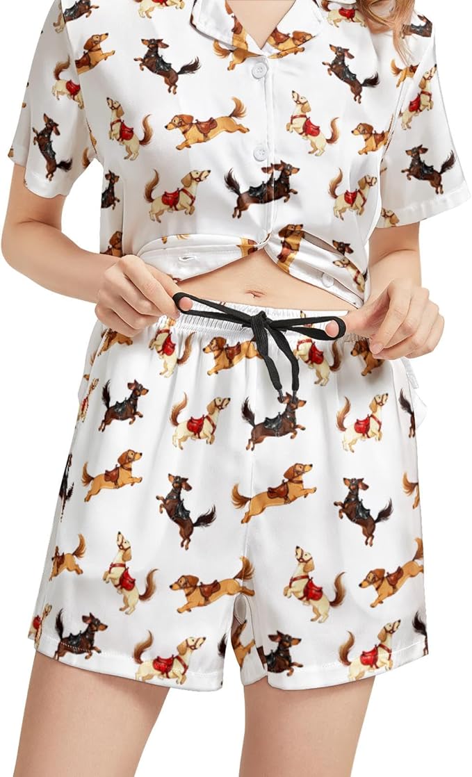 Women's Pajama Set - Short Sleeve - 2 Piece