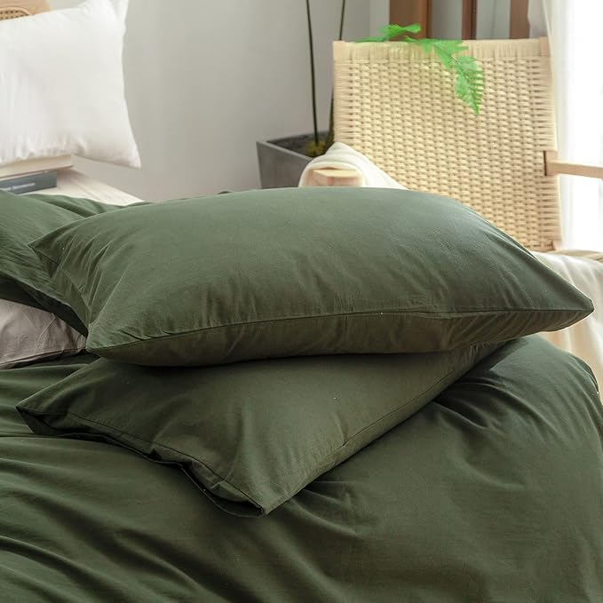 Linen Duvet Cover Set - Queen - 3 Piece
