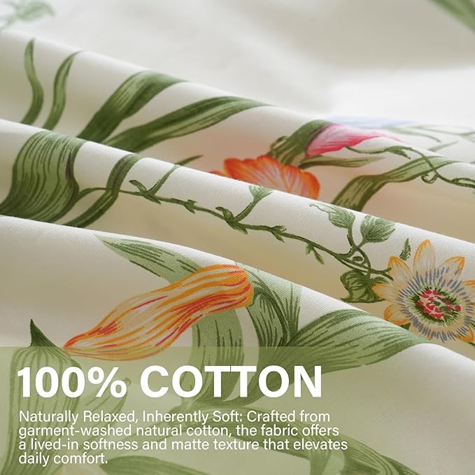 100% Cotton Duvet Cover Set - King - 3 Piece