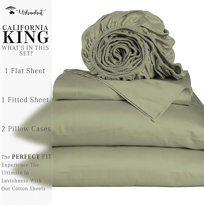 Bed Sheet Set - California King - 16 in Deep Pocket - 4 Piece