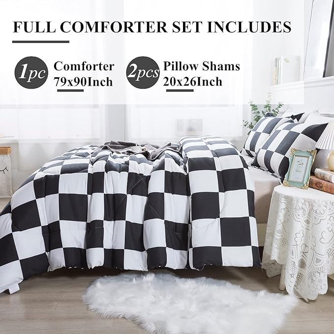 Microfiber Comforter Set - Full - 79 x 90 in - 3 Piece