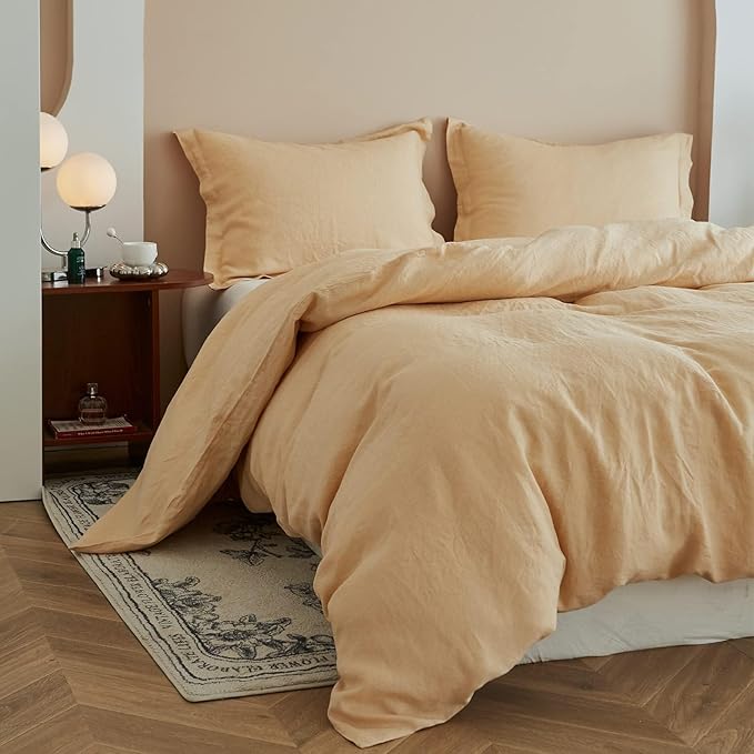 Linen Duvet Cover Set - King - 3 Piece