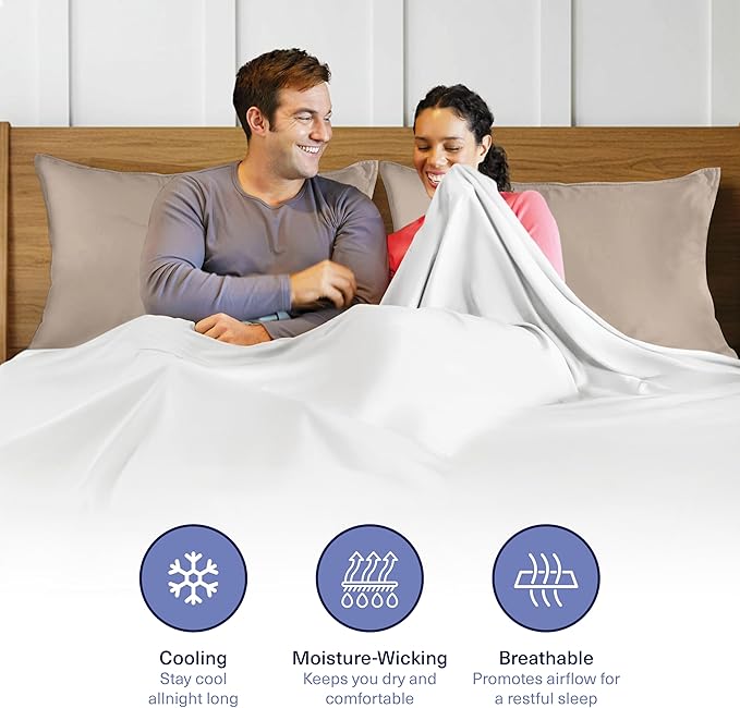 Bamboo Cooling Pillowcase Set - Standard - 2 Piece