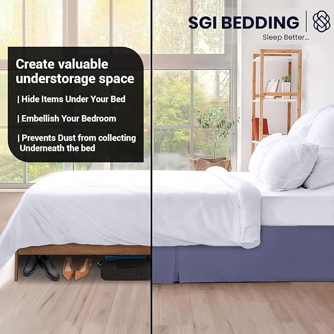 Microfiber Bed Skirt - 11 in Drop