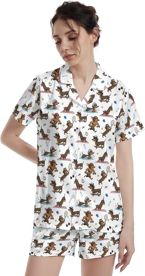 Women's Pajama Set - Short Sleeve - 2 Piece