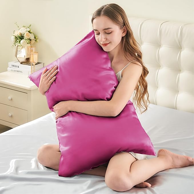 Mulberry Silk Cooling Pillowcase Set - Queen - 2 Pack - 2 Piece