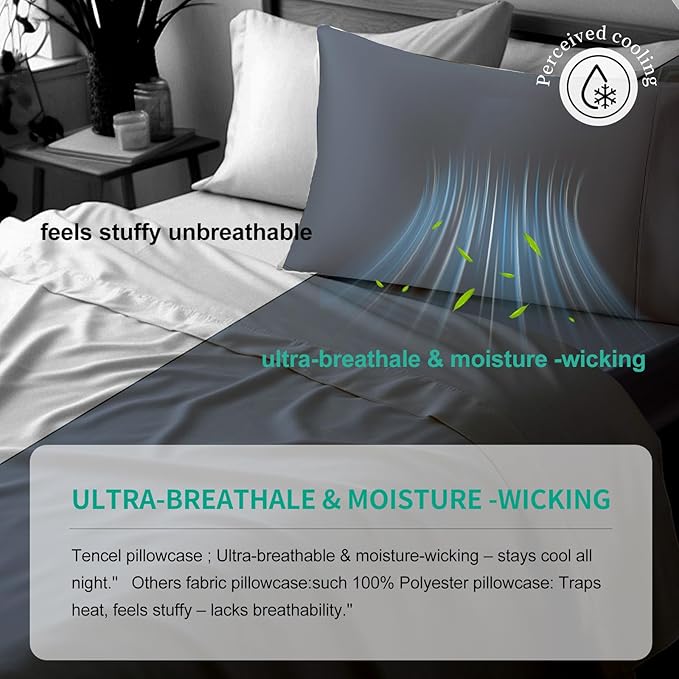 Cooling Pillowcase Set - Queen - 2 Piece