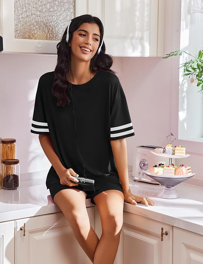 Shorts Pajama Set - Short Sleeve - 2 Piece
