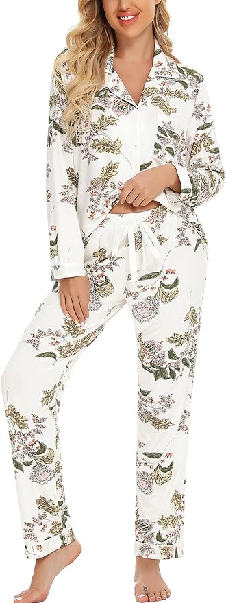 Women's Pants Pajama Set - Long Sleeve - 2 Piece