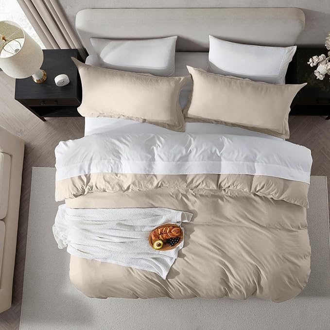 Linen Duvet Cover Set - Queen - 90 x 90 in - 3 Piece