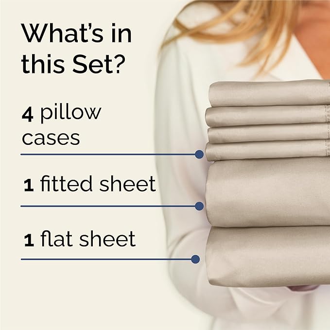 Cooling Bed Sheet Set - King - 6 Piece