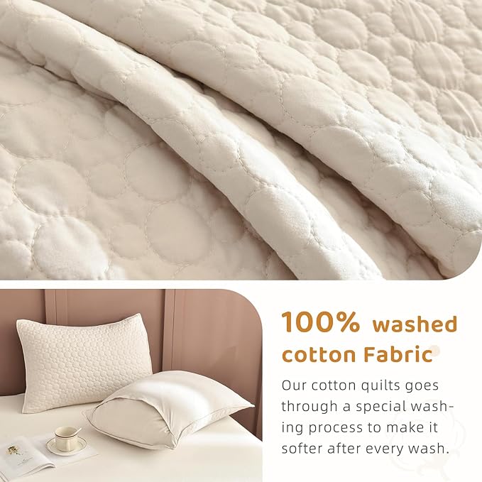 100% Cotton Bedding Set - Queen - 3 Piece
