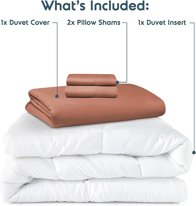 Down Alternative Duvet Cover Set - King - 4 Piece
