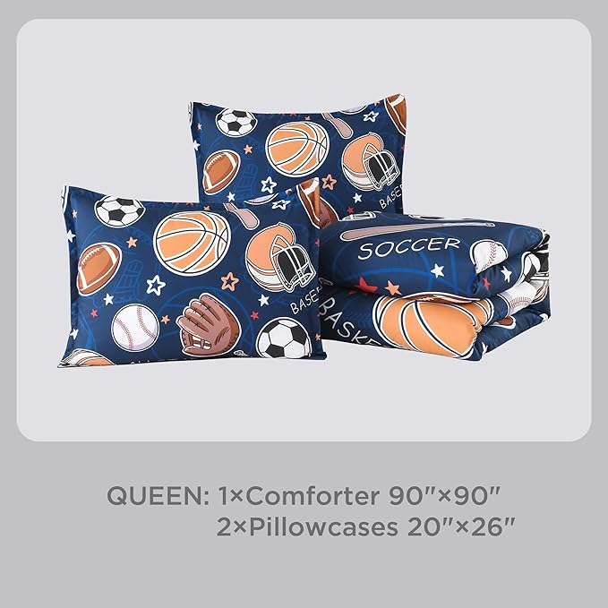 Microfiber Comforter Set - Queen - 3 Piece