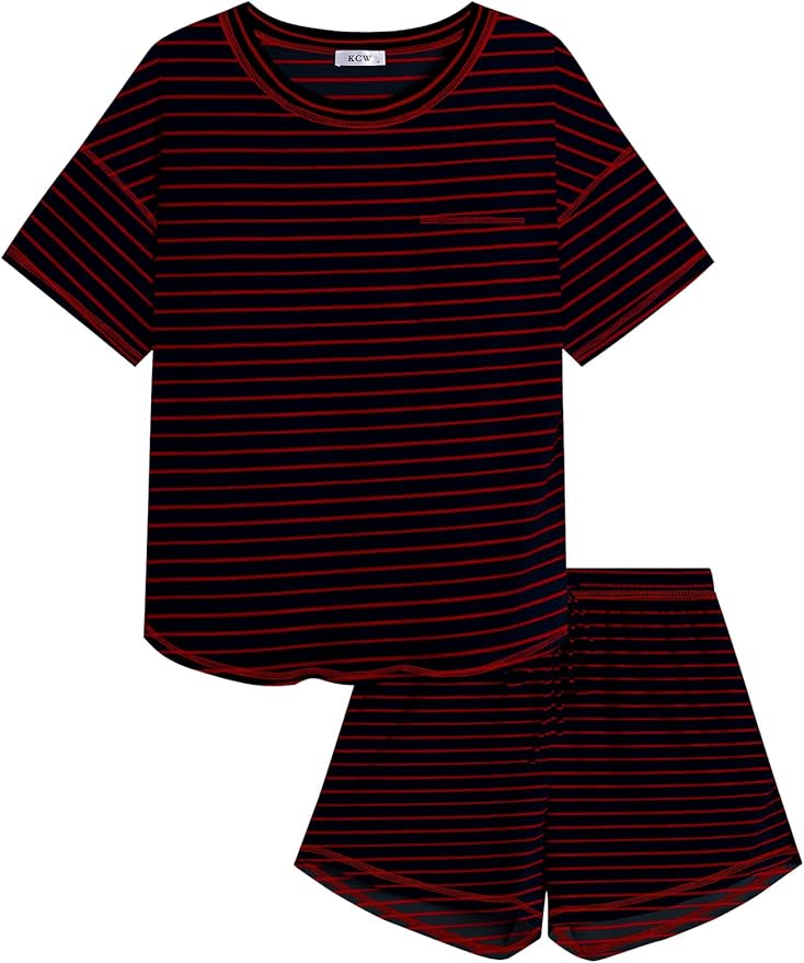 Women's 100% Cotton Shorts Pajama Set - Short Sleeve - 2 Piece
